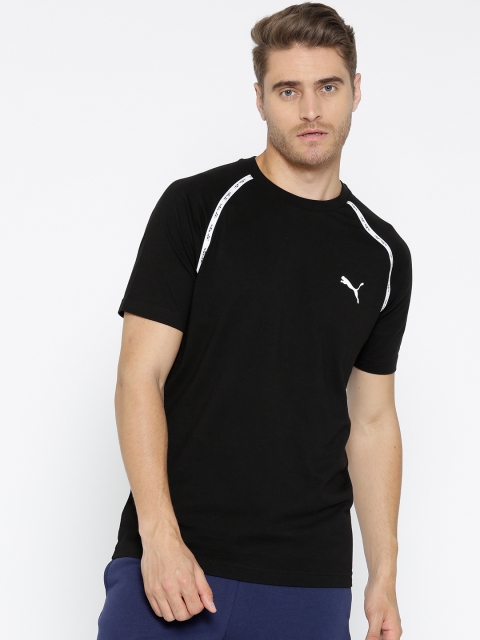 

Puma Men Black Solid Epoch Raglan T-shirt