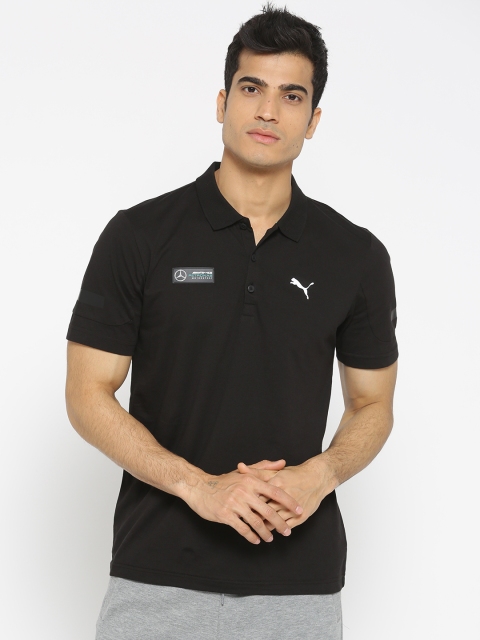 

PUMA Motorsport Men Black Solid MAPM Polo T-Shirt