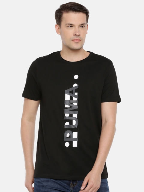 

Puma Men Black Graphic Epoch Code Printed T-shirt