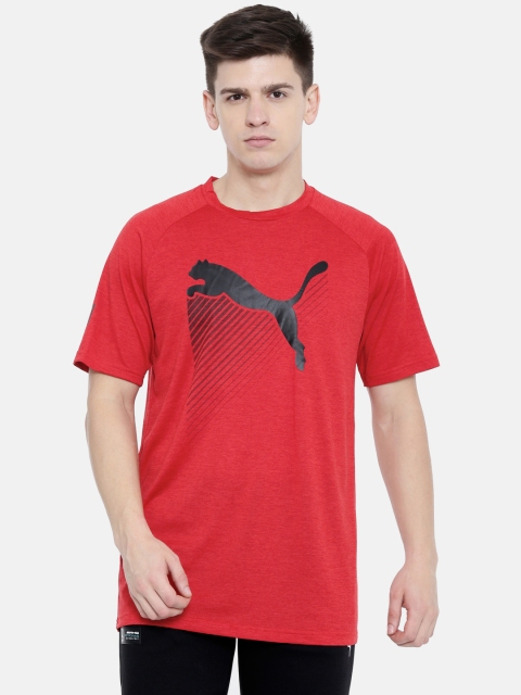 

Puma Men Red The CAT Printed Round Neck T-shirt