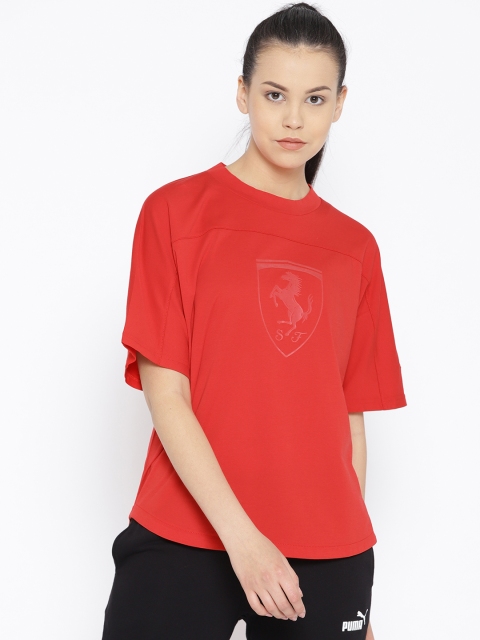 

Puma Women Red Ferrari Big Shield Rosso Corsa T-shirt