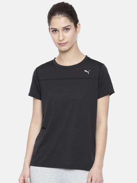 

Puma Black Solid S S W Round Neck Dry-Cell T-Shirt
