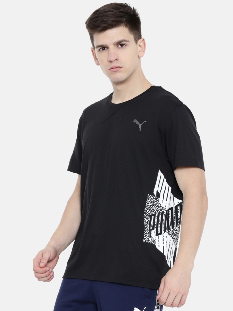 

Puma Men Black Printed Round Neck DRYCELL T-Shirt