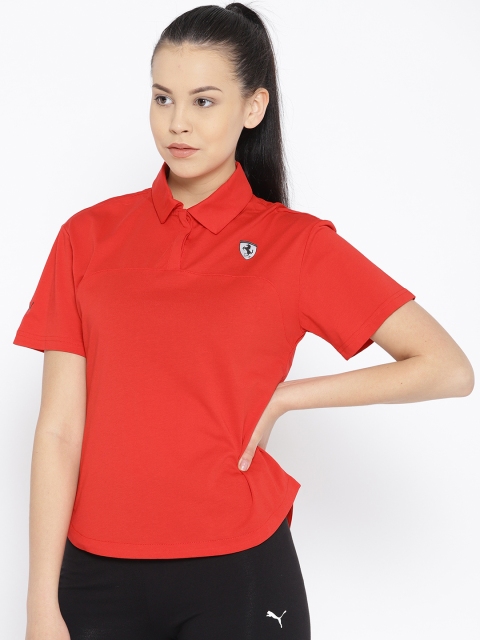 

PUMA Motorsport Women Red Ferrari Polo T-Shirt