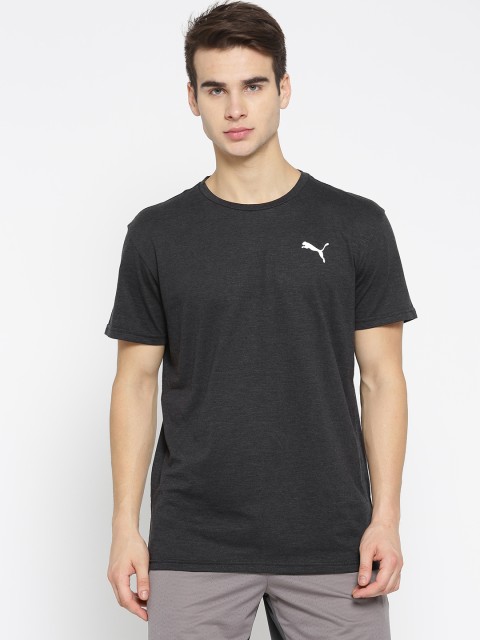 

Puma Men Black Solid Energy SS Round Neck T-shirt