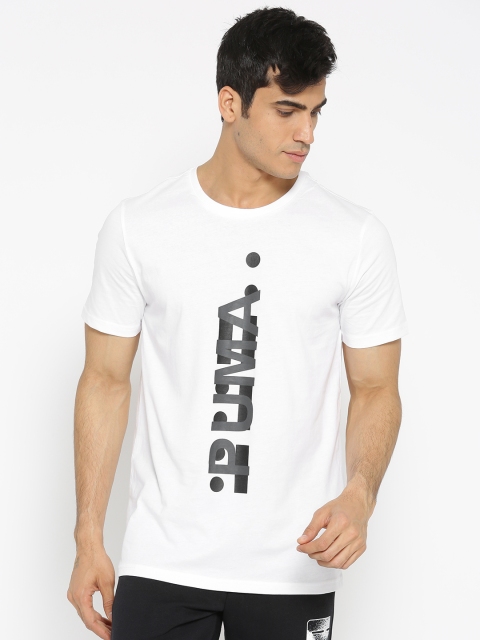 

Puma Men White Printed Graphic Epoch Code T-Shirt