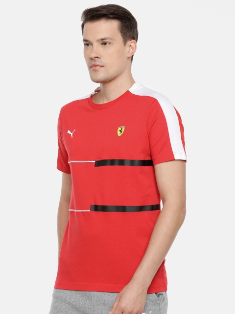 

Puma Men Red SF T7 Tee Rosso Corsa Round Neck DRYCELL T-shirt