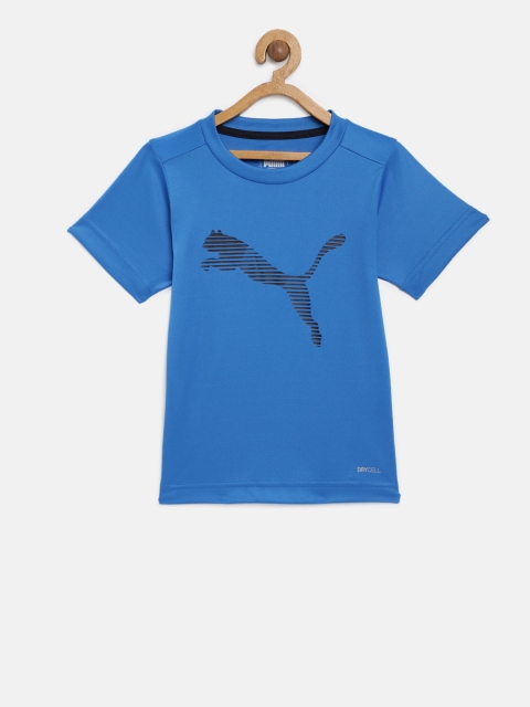 

Puma Boys Blue Printed Round Neck T-shirt