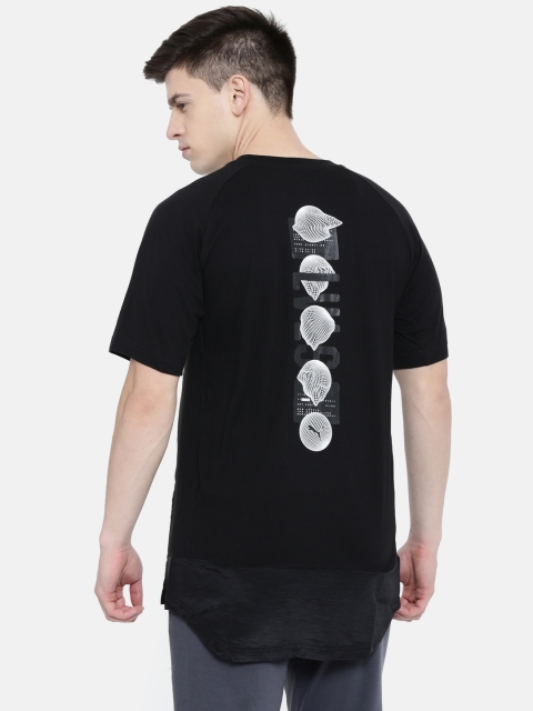 

Puma Men Black Casuals Graphic Printed Round Neck Graphic T-shirt