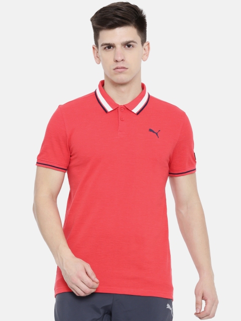 

Puma Men one8 Coral Red Solid VK Stylized Polo I Hibiscus T-Shirt