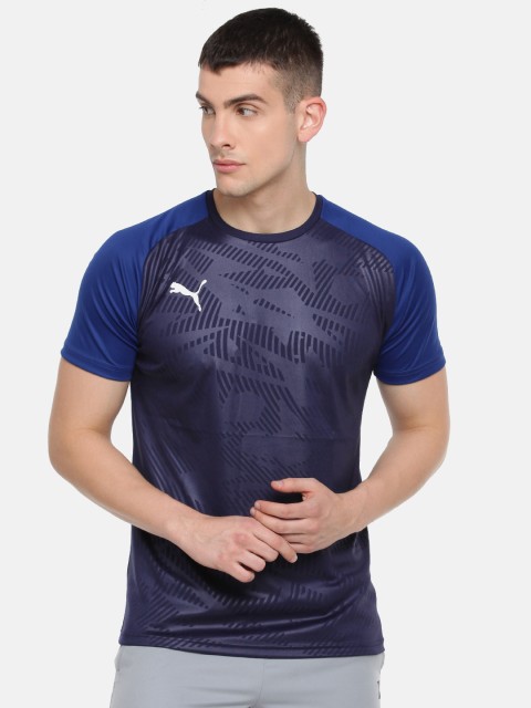 

Puma Men Navy Blue CUP Training Core Peacoat-Limoges DryCell T-shirt