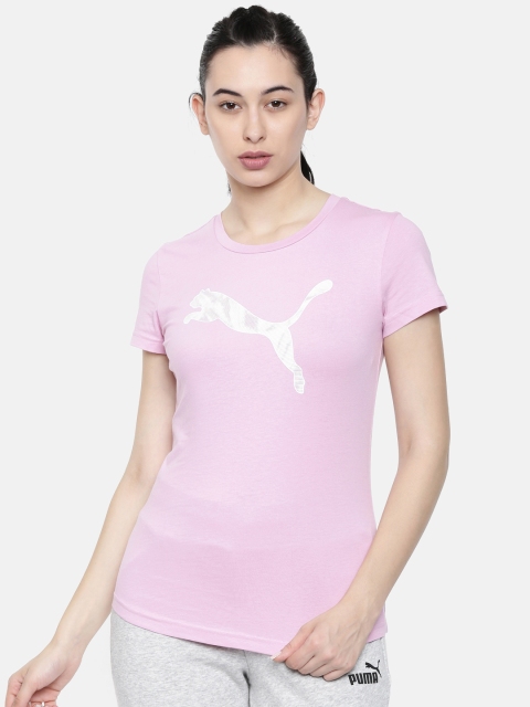 

Puma Women Pink Printed KA Round Neck T-shirt