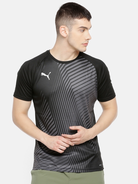 

Puma Men Black Printed Slim Fit ftblNXT Graphic DRY-CELL Round Neck T-shirt