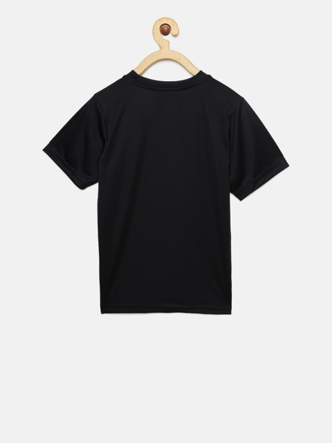 

Puma Boys Black & Grey Striped Round Neck T-shirt