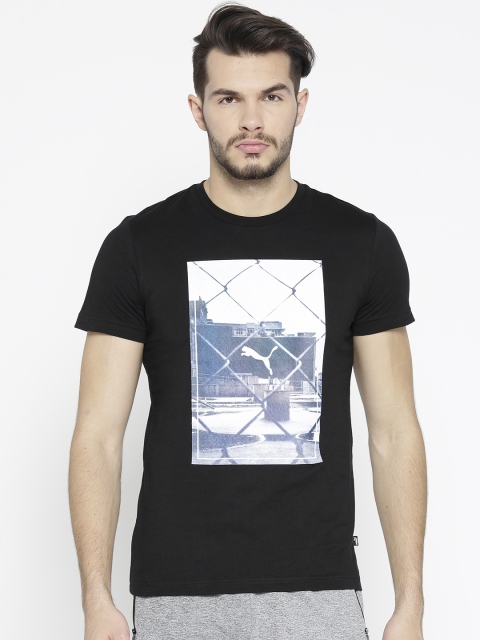 

Puma Men Black Photoprint T-Shirt