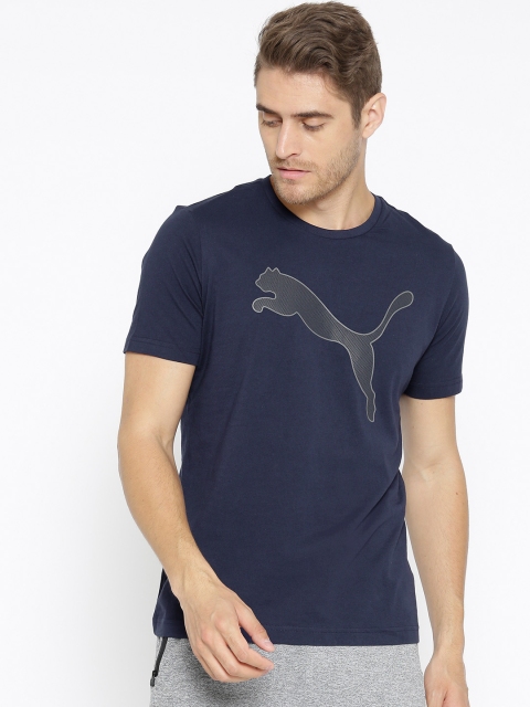 

Puma Men Navy Blue P48 Modern Sports Peacoat Printed T-shirt