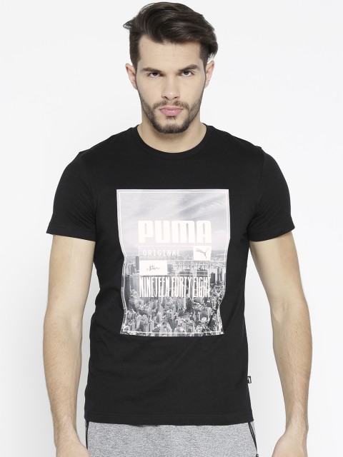 

Puma Men Black Photoprint Skyline T-Shirt