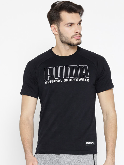 

Puma Men Black Athletics Graphic T-shirt