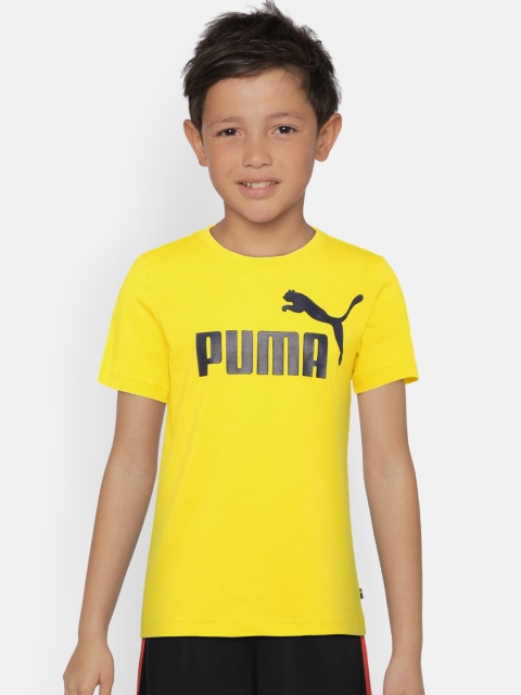 

Puma Boys Yellow Printed Round Neck T-shirt