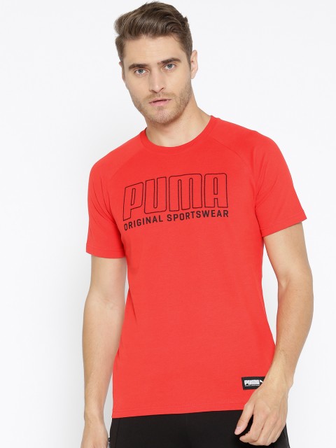 

Puma Men Red Athletics Graphic T-shirt