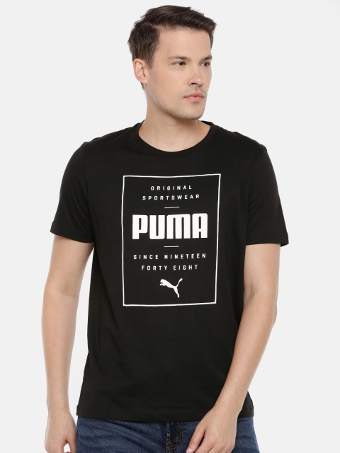 

Puma Men Black Printed T-shirt