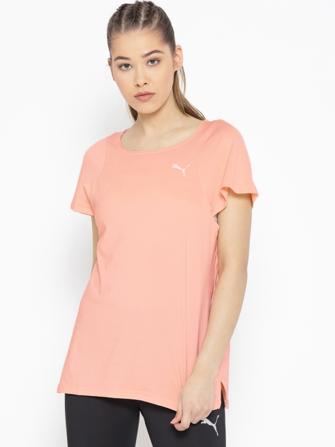 

Puma Women Peach-Coloured Soft Sports T-shirt