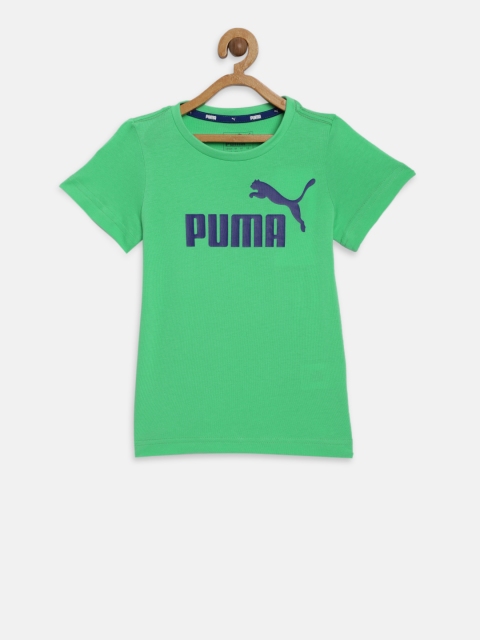 

Puma Boys Green Printed Round Neck T-shirt