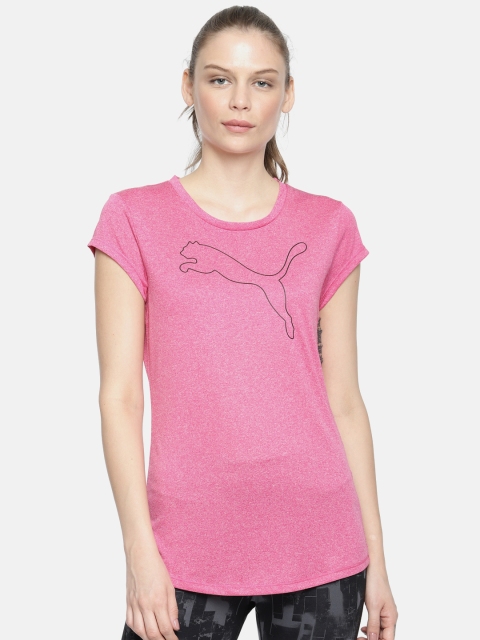 

Puma Women Pink DRYCELL Printed T-shirt