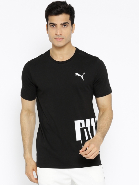 

Puma Men Black Modern Sports Advanced Round Neck T-shirt