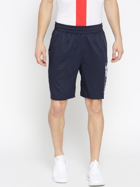 

Puma Men Navy Blue Solid KA Woven 9" Peacoat Sports Shorts