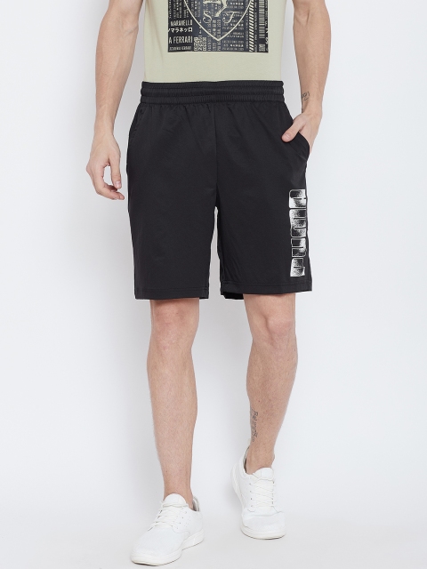 

Puma Men Black Solid Regular Fit KA Sports Shorts