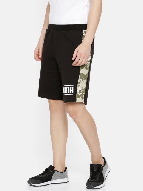 

Puma Men Black Camo Sports Shorts