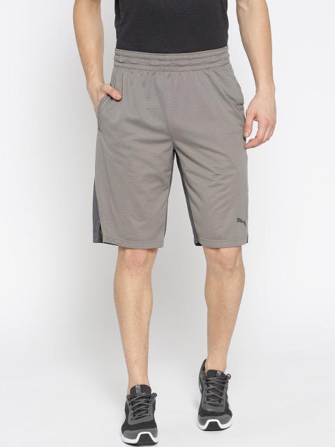 

Puma Men Grey Solid A.C.E. Knit 11" Sports Shorts