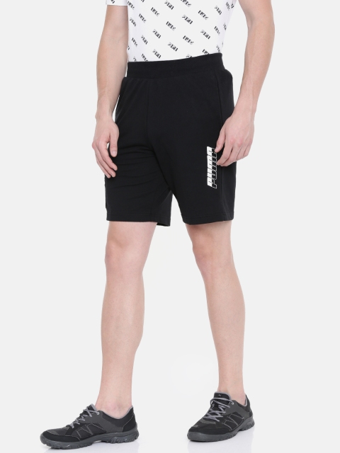 

Puma Men Black Solid Regular Fit Sports Shorts Rebel Shorts 9" TR Cotton Black