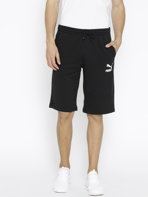 

Puma Men Black Classics Logo 12" Sports Shorts