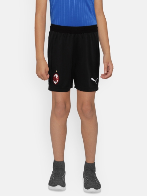 

Puma Boys Black Solid AC Milan Regular Fit Sports Shorts