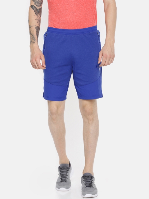 

Puma Men Blue Solid Regular Fit Evostripe Lite dryCELL Sports Shorts