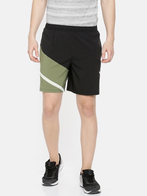 

Puma Men Black & Green Ignite Blocked 7" Short Puma Black-Olivi