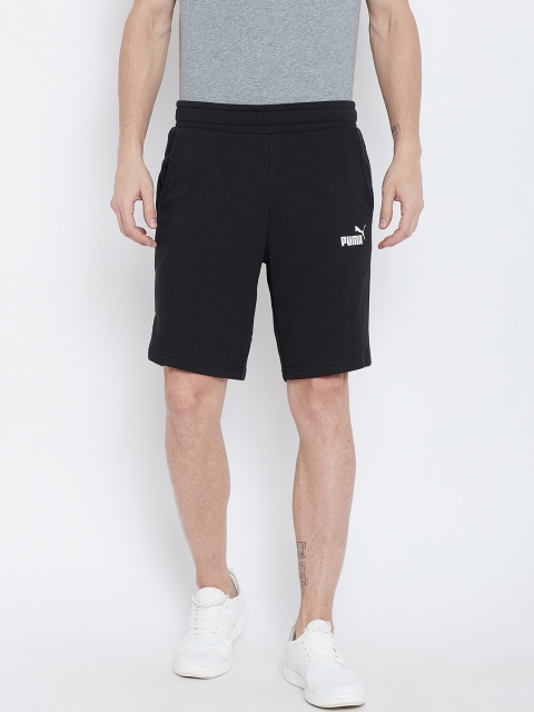 

Puma Men Black Solid Amplified Regular Fit Sports Shorts