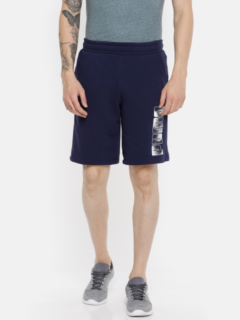 

Puma Men Navy Blue Regular Fit Solid KA TR Sports Shorts