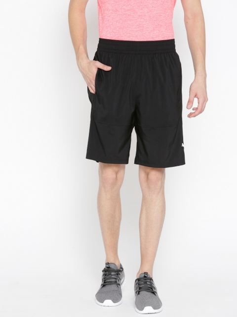 

Puma Men Black Solid Energy Woven 9" Shorts