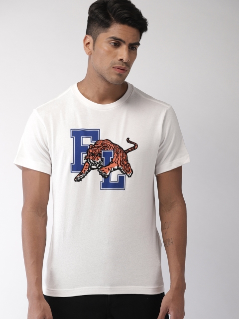 

Levis X Justin Timberlake Men White Printed Round Neck T-shirt