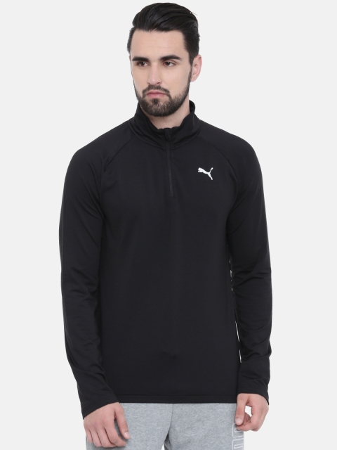 

Puma Men Grey Solid VK Active Halfzip dryCELL Sweatshirt, Black