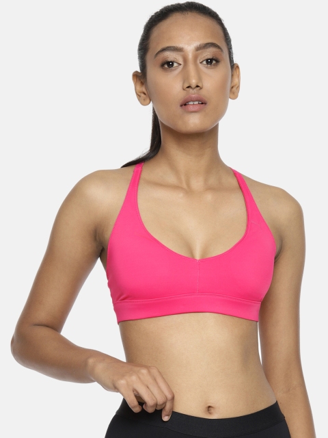 

Puma Pink Solid Non-Wired Lightly Padded SpotLite Sports Bra 51770006