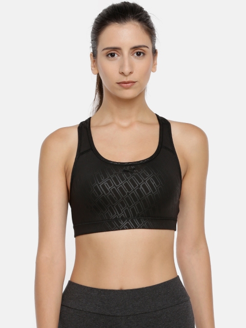 

Puma Black Printed Non-Wired Lightly Padded 4Keeps Graphic Sports Bra 51699910
