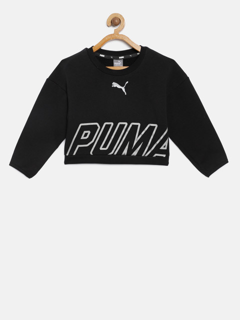 

Puma Girls Black Printed Sweatshirt
