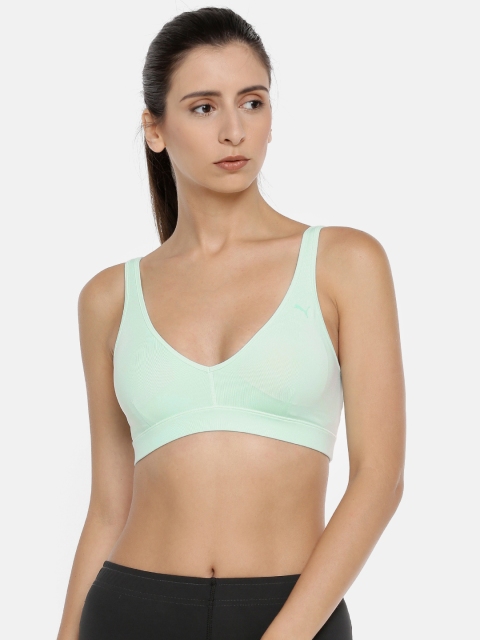 

Puma Sea Green Show Off L Lightly Padded Sports Bra 51748301