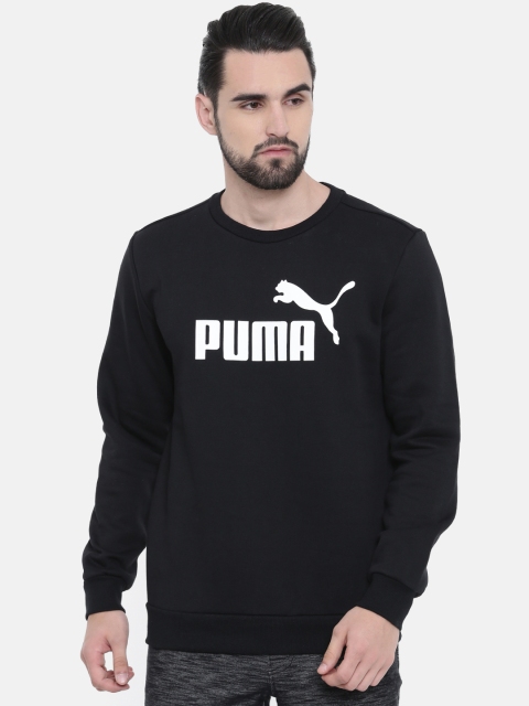 

Puma Men Black Printed ESS Logo Crew Sweatshirt