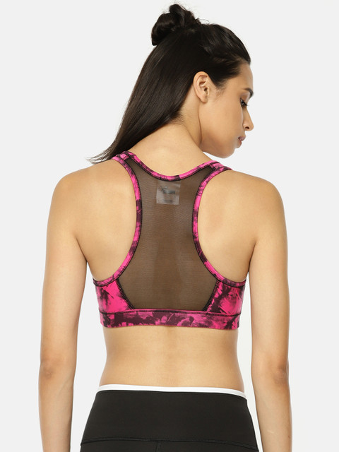 

Puma Women Pink Printed 4Keeps Non-Wired Non Padded Sports Bra 51699720