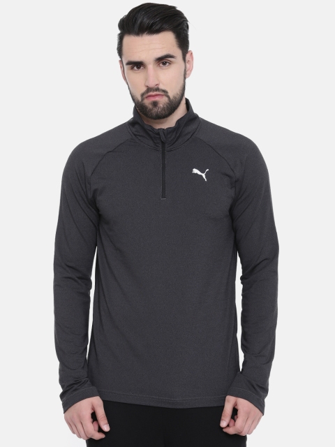 

Puma Men Grey Solid VK Active Halfzip dryCELL Sweatshirt